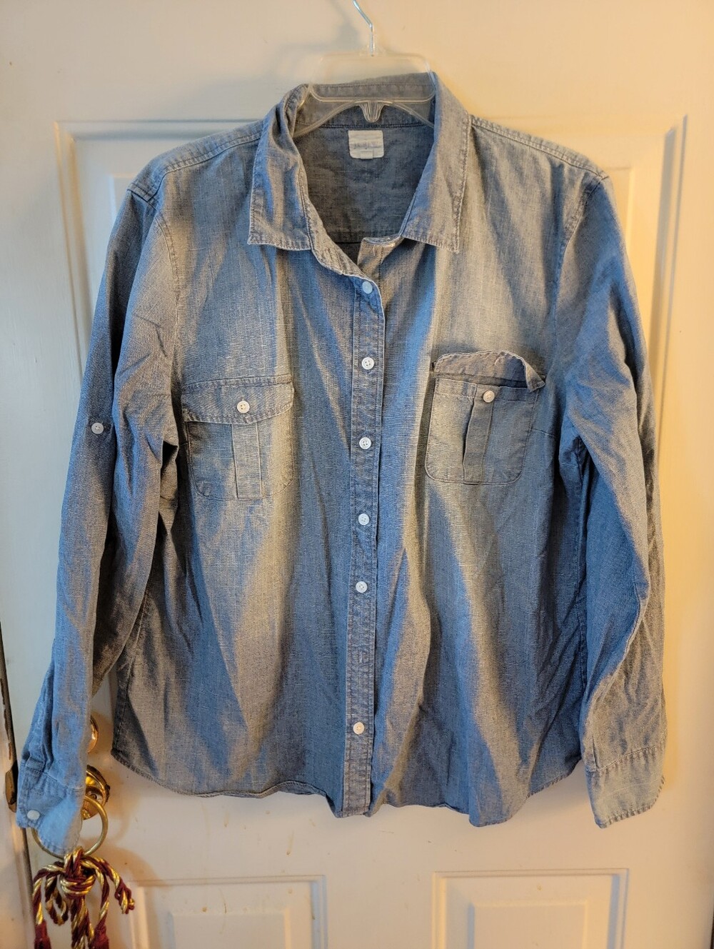 J Crew Casual Button-Up Shirt - Blue